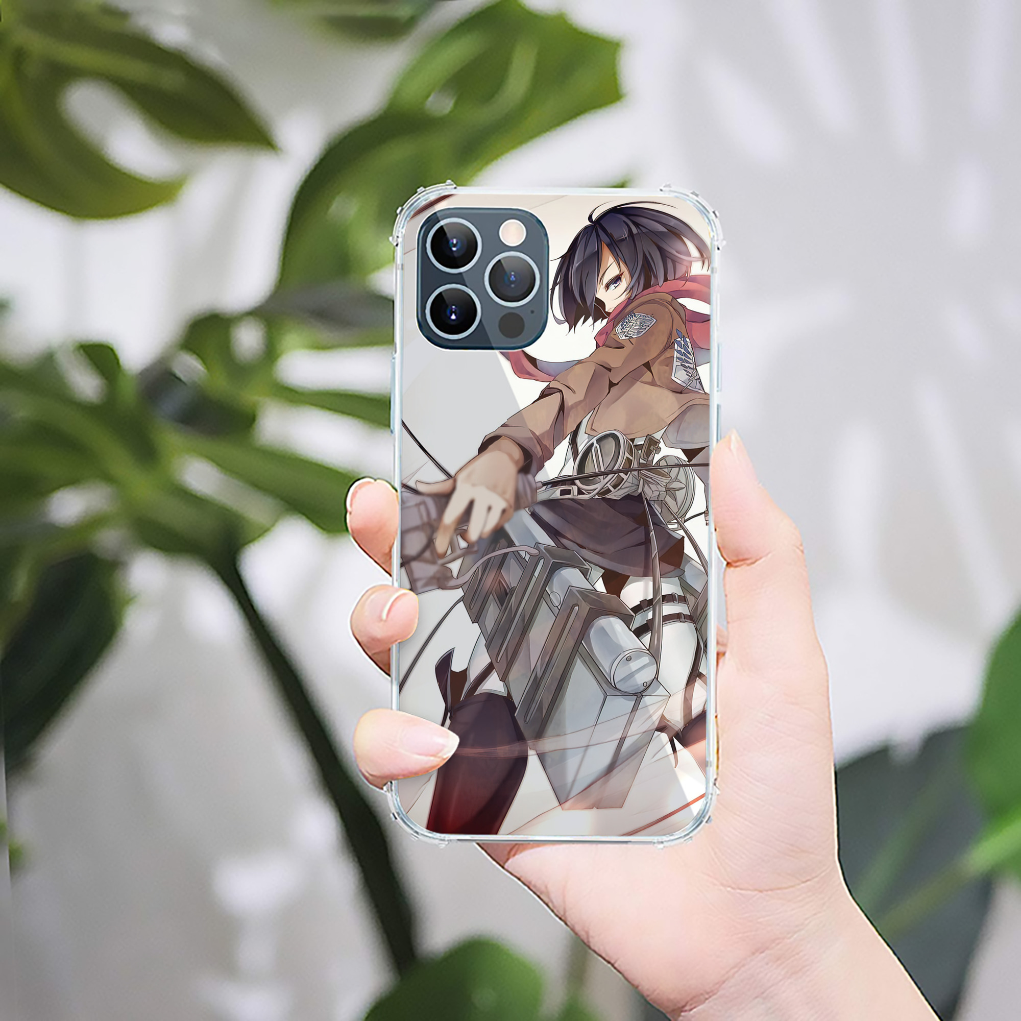 （画像用） 進撃の巨人 Attack on Titan 【iPhone 12シリーズ対応】透明スマホケース（クリアソフトケース）